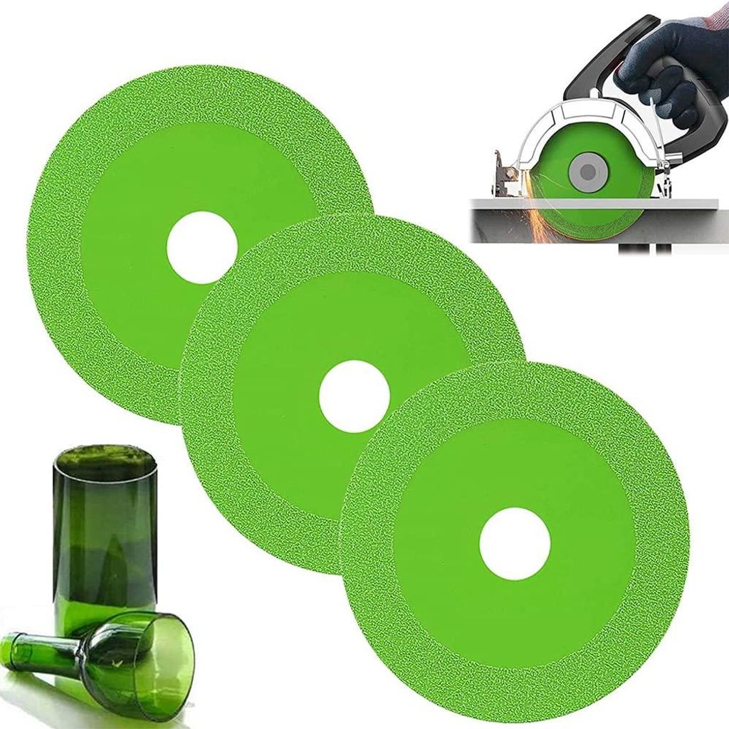 3pcs Glas Trennscheibe, Glasschneidescheibe,Multifunktionales Dediziertes Diamantsägeblatt für glas, für Glass,Keramik, Keramikfliesen usw