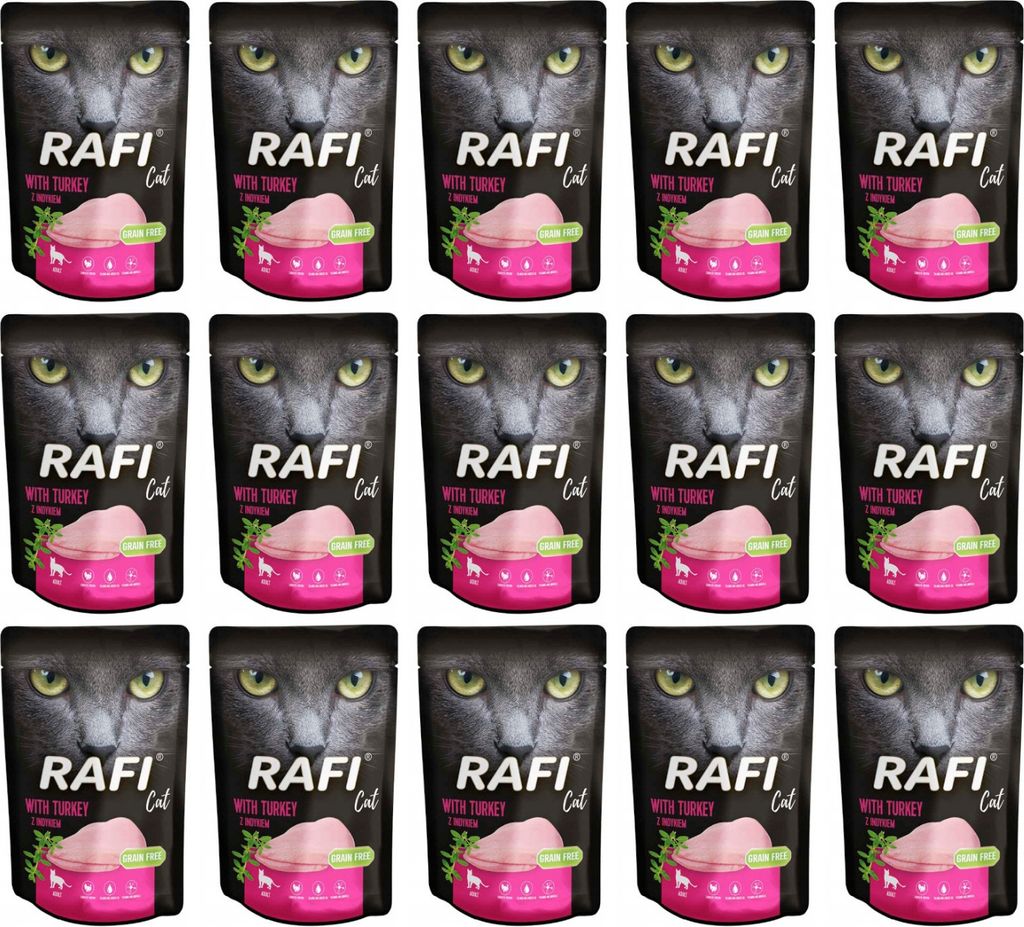 RAFI Nassfutter für Katzen – Pastete mit Putenfleisch, 100 Produktbild 