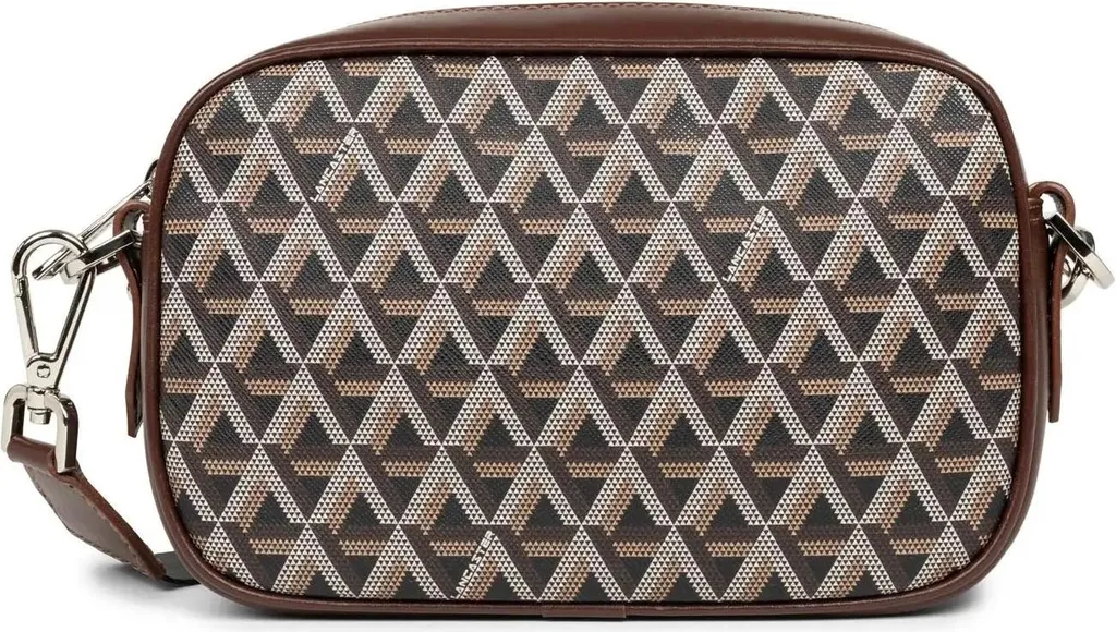 Sac trotteur Lancaster Ikon IT zippé en toile enduite monogrammée noir