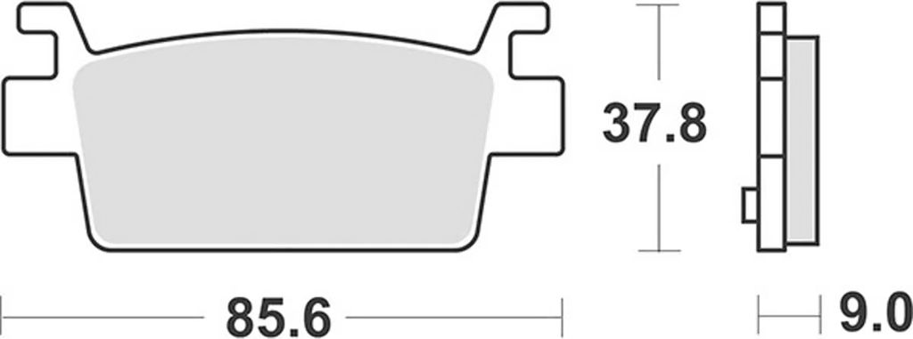 Scooterbelag SBS 238HF (Satz pro Scheibe) Street Ceramic