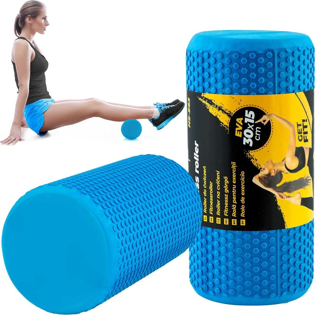 Neo-Sport Rullo per esercizi EVA NS-963 blu Immagine del prodotto 