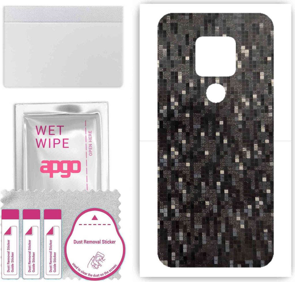 apgo Rückseite Schutzfolie, Skin, kompatibel mit Cubot P30, Hinten Displayschutzfolie aus Vinylfolie, kratzfest, einfache Montage - Carbon Black P...