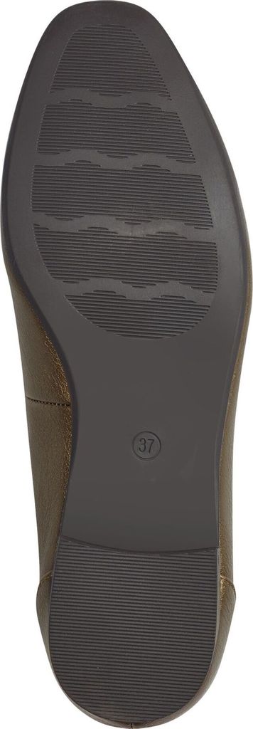 MARCO TOZZI Damen Slipper Loafer Zierspange 2-24213-41, Größe:41 EU, Farbe:Gold