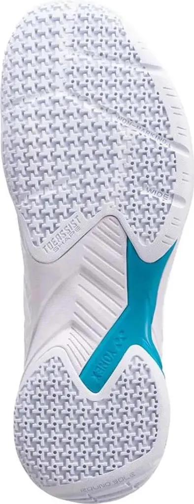 Baskets de Badminton Yonex Cascade Accel Blanc 40 pour Compétition Indoor