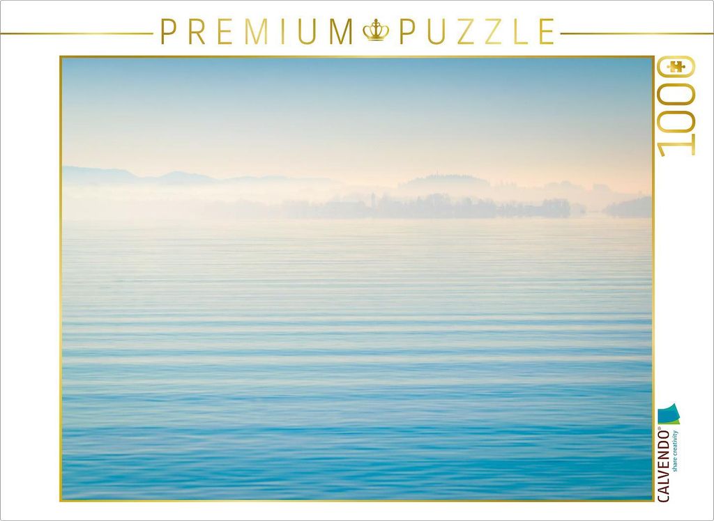 CALVENDO Puzzle Fraueninsel am Morgen | 1000 Teile Lege-Größe 64x48cm Foto-Puzzle für glückliche Stunden