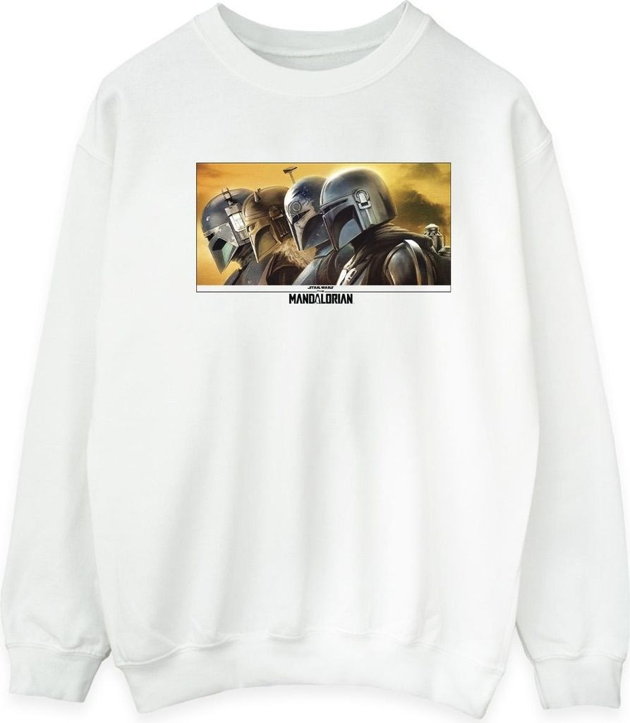 Star Wars - "The Mandalorian" Sweatshirt für Herren BI46695 (M) (Weiß)