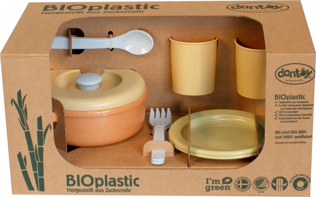 Dantoy BioPlastic Spielzeug Gartenspielzeug Ess-Service