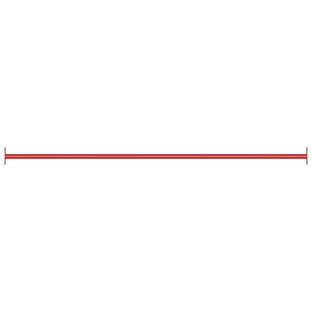 vidaXL Barra da ginnastica 125 cm acciaio rosso Immagine del prodotto 