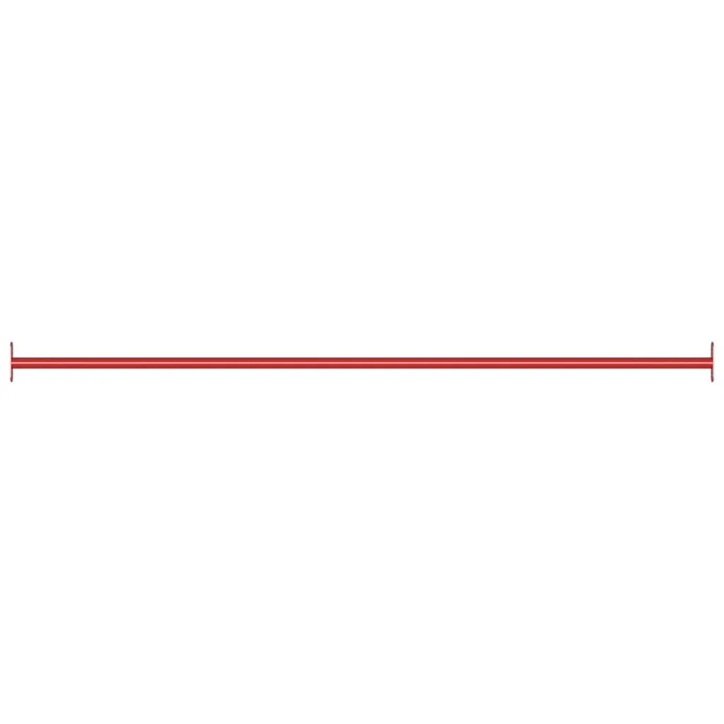 vidaXL Barre de gymnastique 125 cm en acier rouge pour entraînement