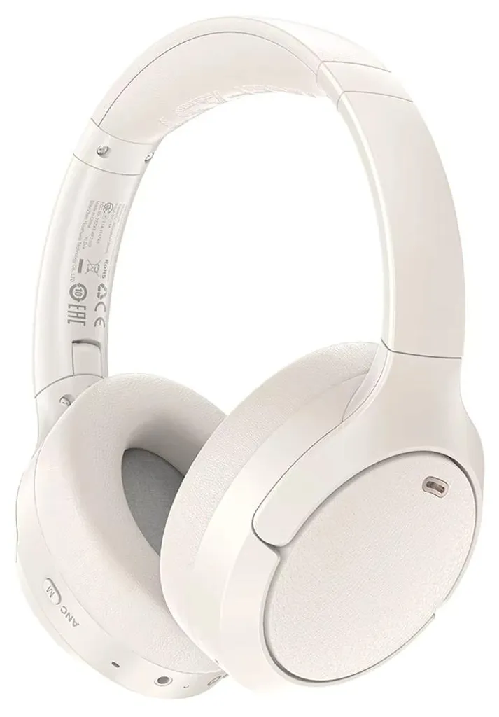 Casque sans fil H6 ANC Bluetooth 5.3 Réduction Bruit Active blanc