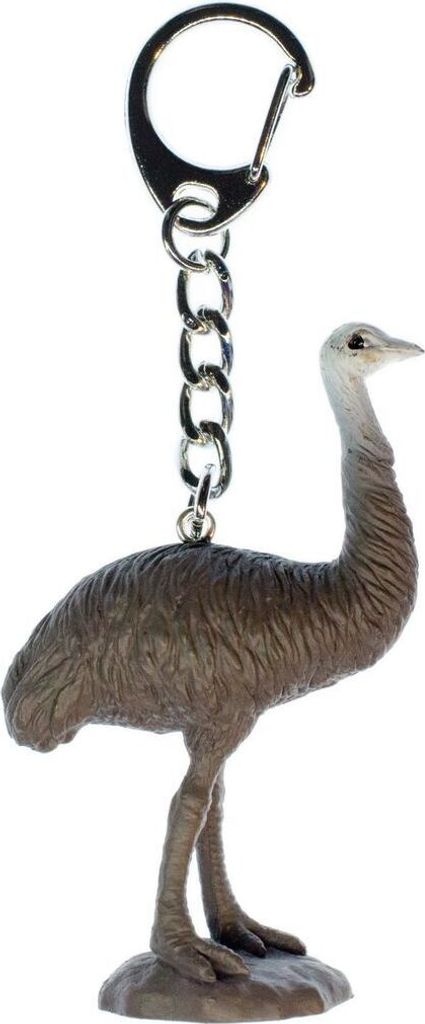 Emu Schlüsselanhänger Miniblings Laufvogel Laufvögel Australien Tier Strauß grau