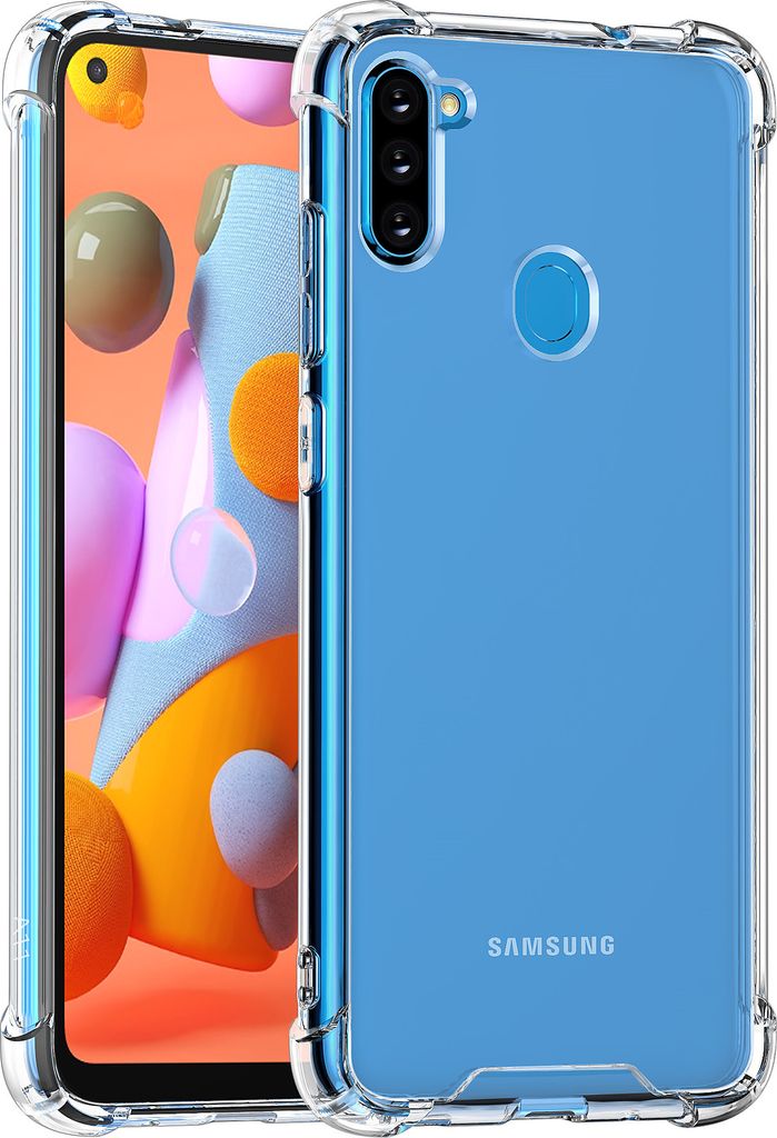 Samsung Galaxy A11 Transparent Back cover case - Silicone Produktbild 