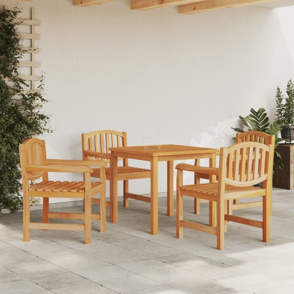 Möbel 5-tlg. Garten-Essgruppe Massivholz Teak - Terrassenmöbel 3157924
