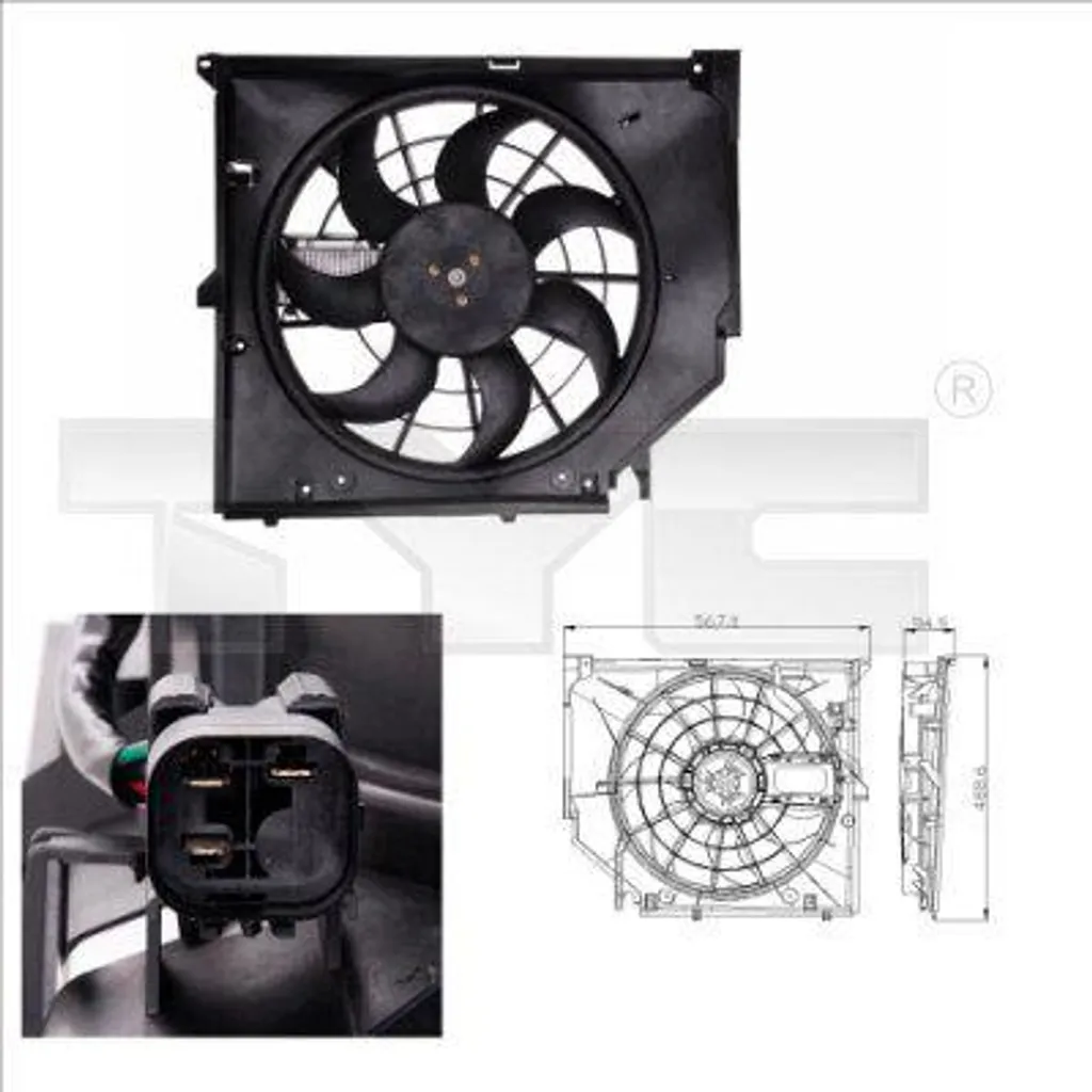 Ventilateur de radiateur BMW Série 3 E46 : Solution refroidissement moteur