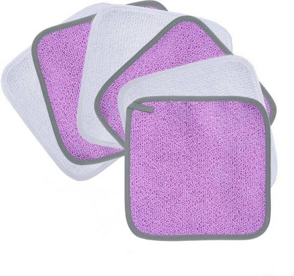 Set démaquillage zéro déchet lot de 6 lingettes polaires 20 x 20 cm