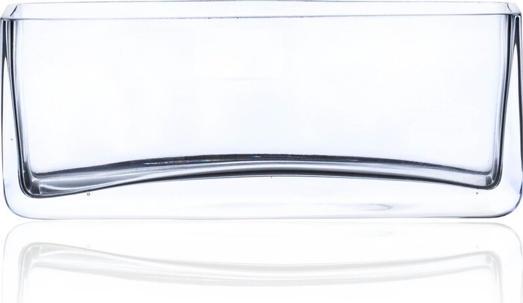 Glasvase Rechteck H 8cm