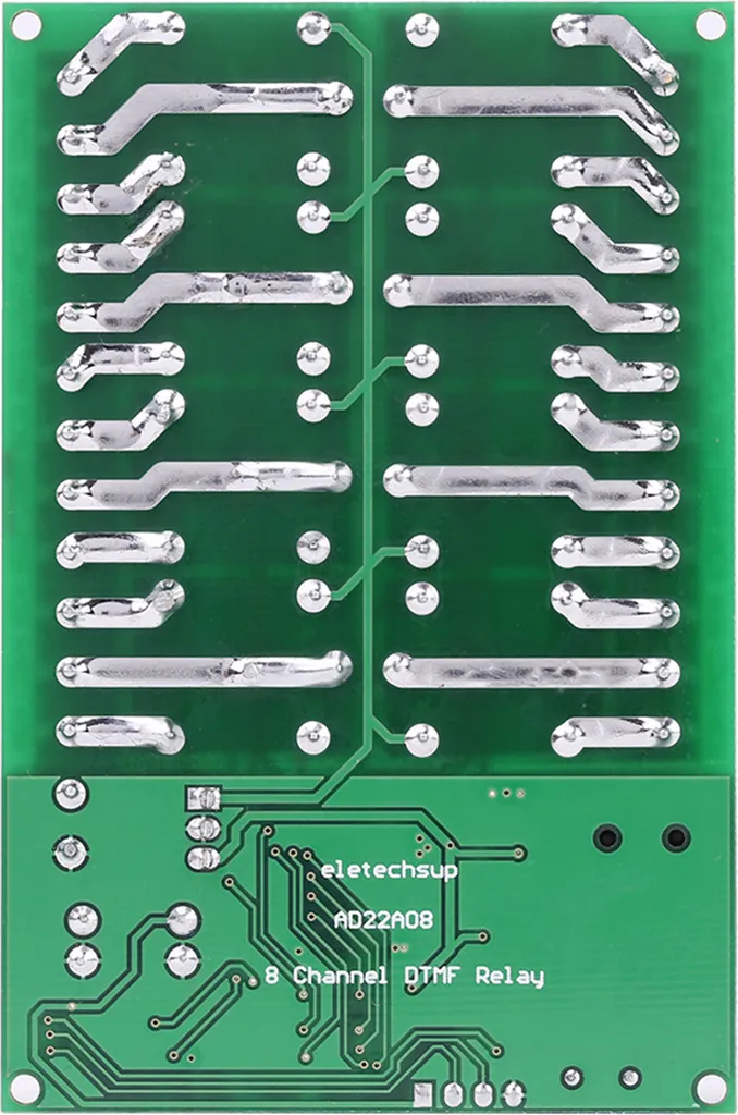 Module Relais DTMF 12V 8CH Décodeur Vocal Télécommande AQ-802