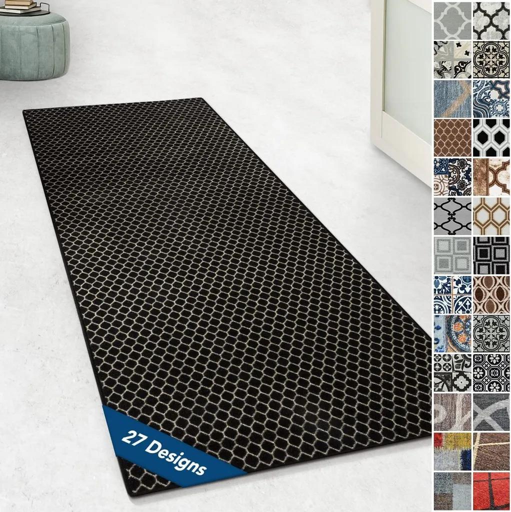 Grand tapis de couloir Dundalk 80 x 450 cm antidérapant et résistant