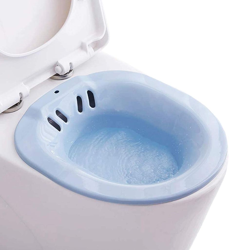 Sitzbad für die Toilette - Bidet Einsatz für Toilette - Tragbares Sitzbadewanne für Hämorrhoidenbehandlung, Wochenbettpflege, Schwangere und ä...