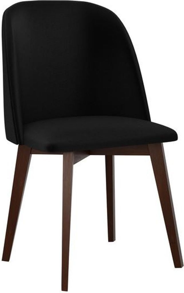 MIRJAN24 Stuhl Monti III, Esszimmerstuhl aus Buchenholz, 48x55x83 cm (Holzfarbe: Nuss, Stofffarbe: Kronos 07)