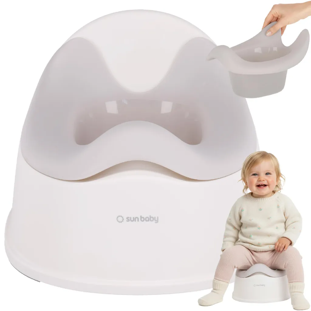 Pot d'apprentissage Sun Baby WC pour enfant antidérapant gris