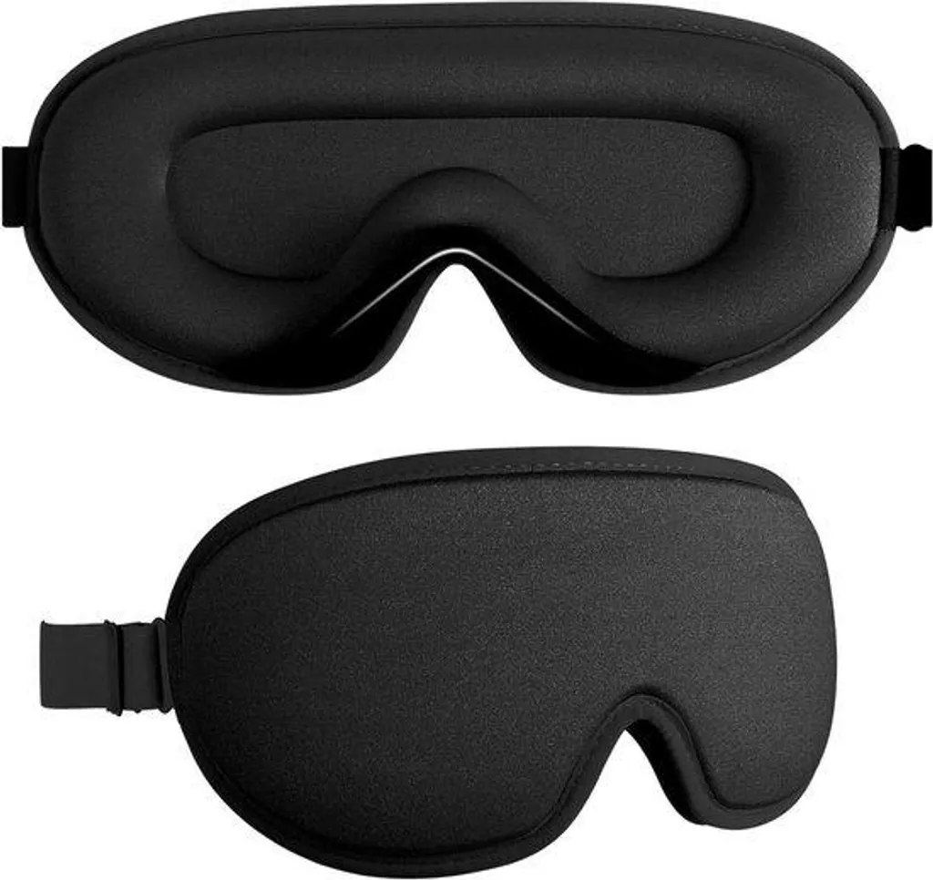 Masque de sommeil occultant 3D avec sangle élastique pour le voyage