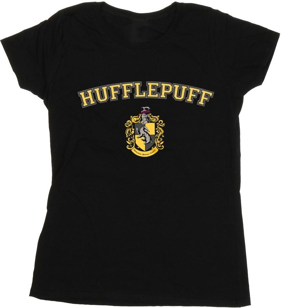 Harry Potter - "Hufflepuff" T-Shirt für Damen BI23848 (XXL) (Schwarz)