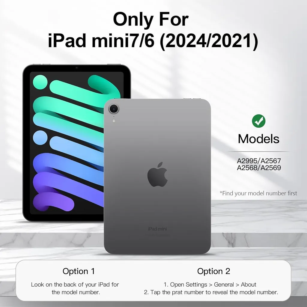 Housse Support iPad Mini 6 8.3'' Protection Intégrale avec Veille Auto - 5
