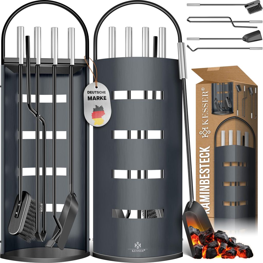 KESSER® Kaminzubehör 5-teiliges Kaminbesteck Set – Modern Produktbild 