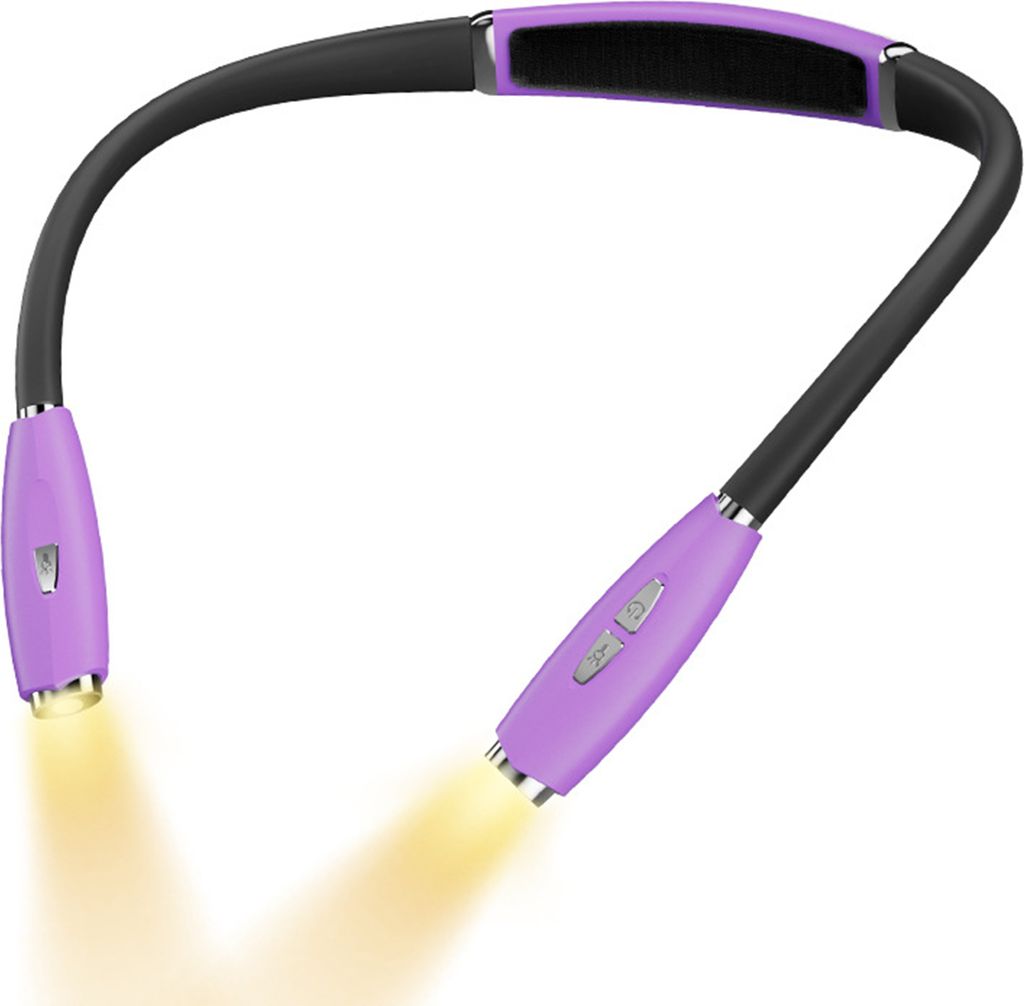 Hals- und Augenpflege, Lese-Nachtlicht, Lese-Halslampe, 3 Lichtfarben (2000 K, 5000 K, 6500 K), einstellbare Helligkeit, biegsam, 800 mAh-Akku