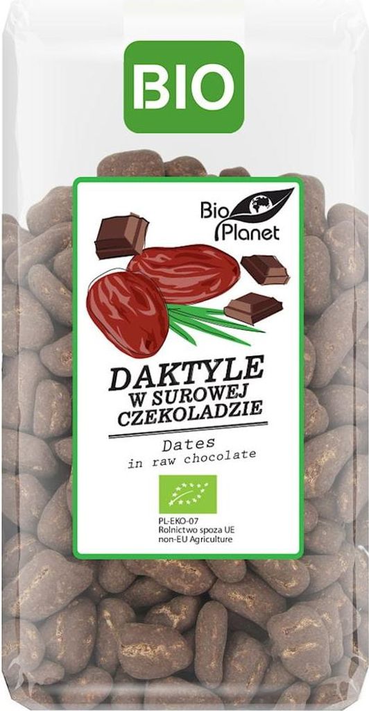 Datteln in dunkler -Schokolade 250 g – PLANET