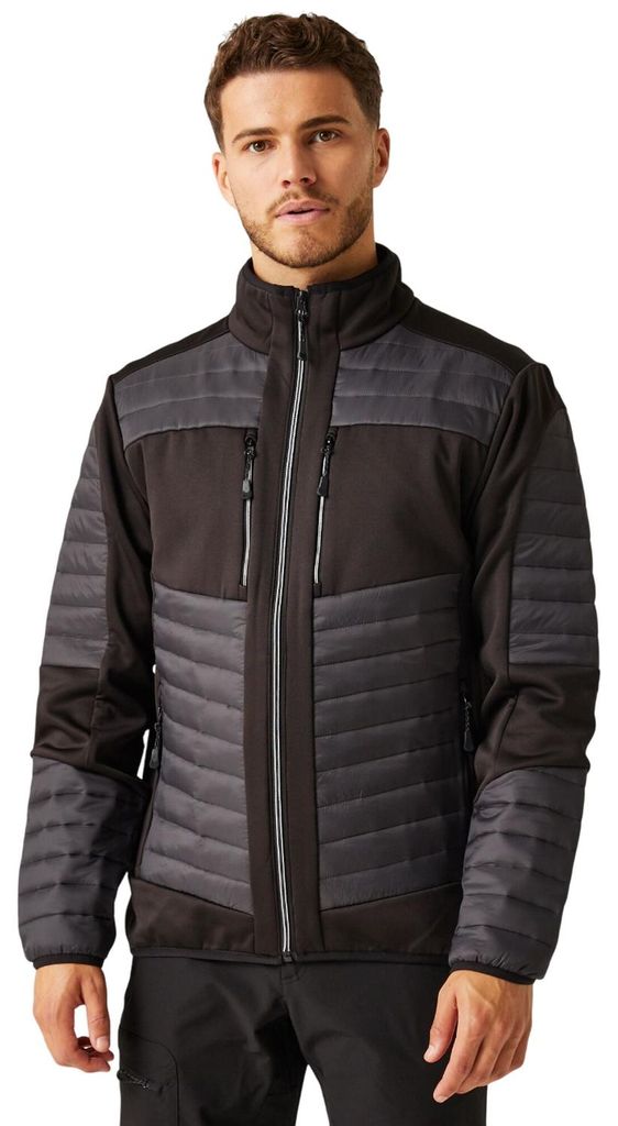 Regatta - "E-Volve Hybrid" Jacke für Herren FK2625 (M) (Asche/Schwarz)