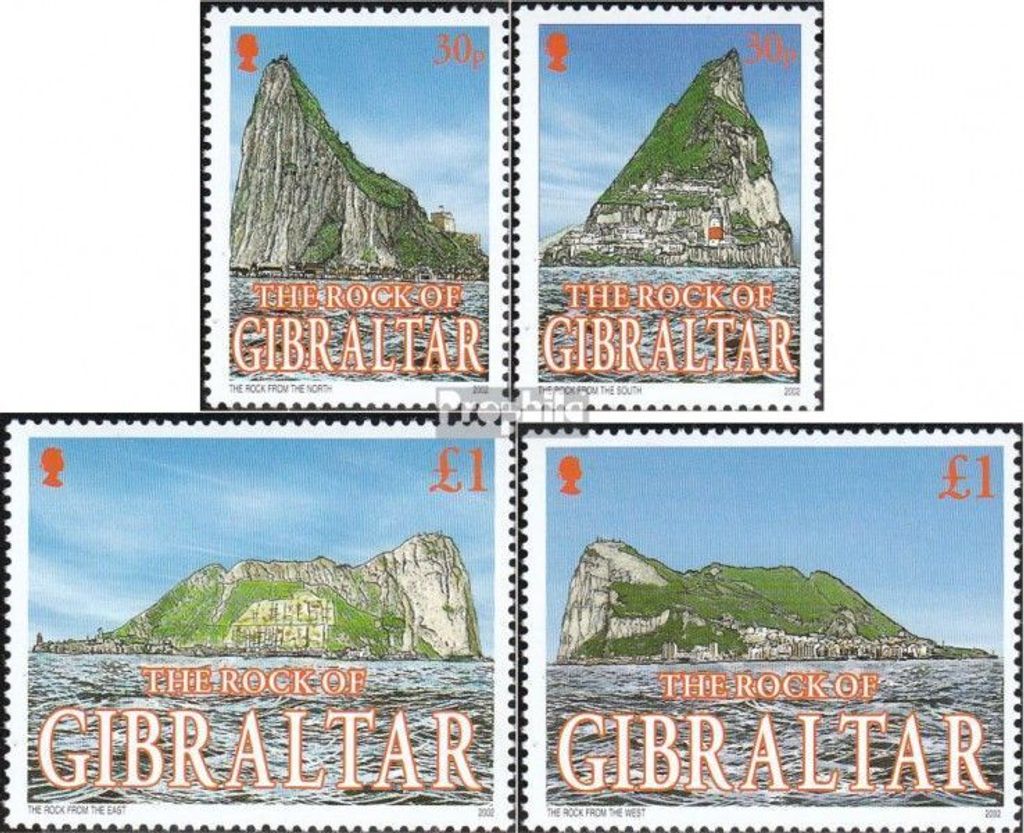 Briefmarken Gibraltar 2002 Mi 1014-1017 (kompl.Ausg.) postfrisch Felsen