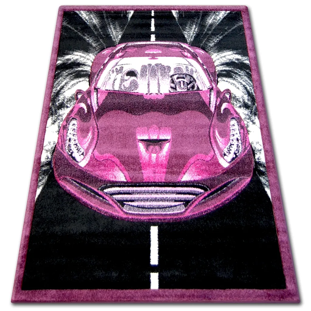Tapis Déco Violet pour Chambre et Salon PILLY 7935 - Format 120x170cm