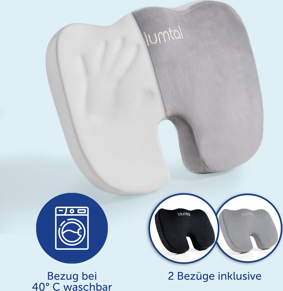 Cuscino Lombare MemorySoft In Memory Foam: Supporto Ergonomico Per Schiena, Auto, Ufficio E Casa, Con Copertura Rimovibile E Fascia Elastica