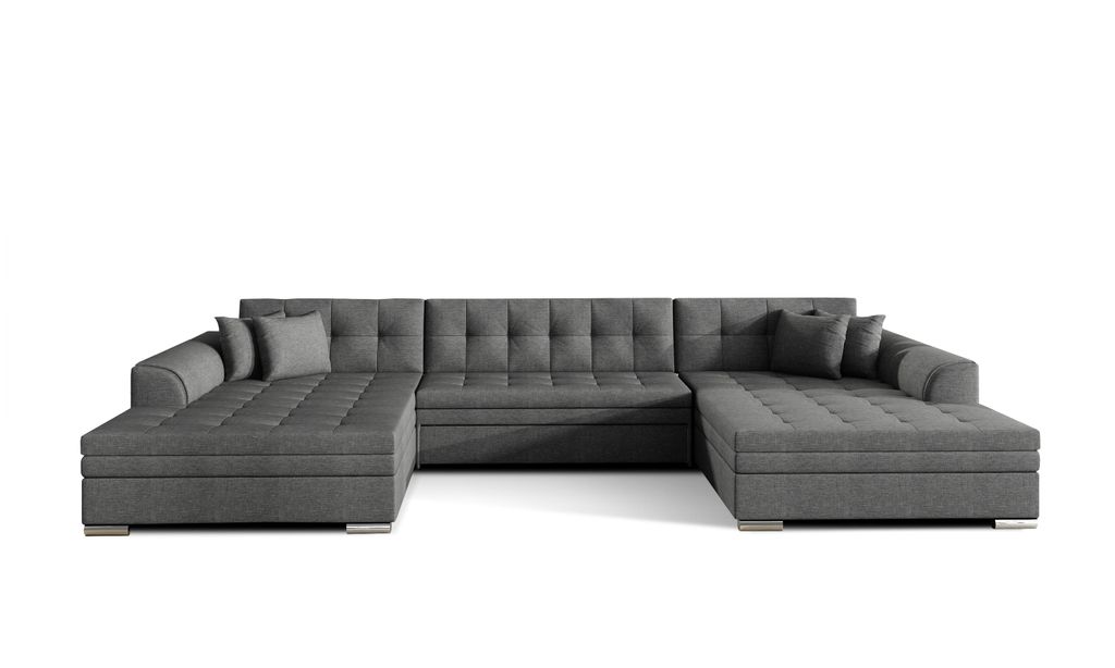 Ecksofa Couchgarnitur Vento mit Schlaffunktion – Großzügige Produktbild 