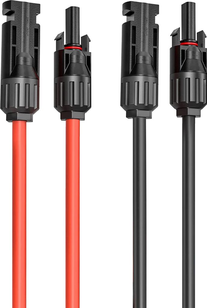 TRANGO 500 Meter Solarkabel ST-111-500MB in Schwarz 6mm² Solarpanel-Verlängerungskabel, Spannung 1500V IP68 Wasserdicht Solarmodul Verlängerungs...