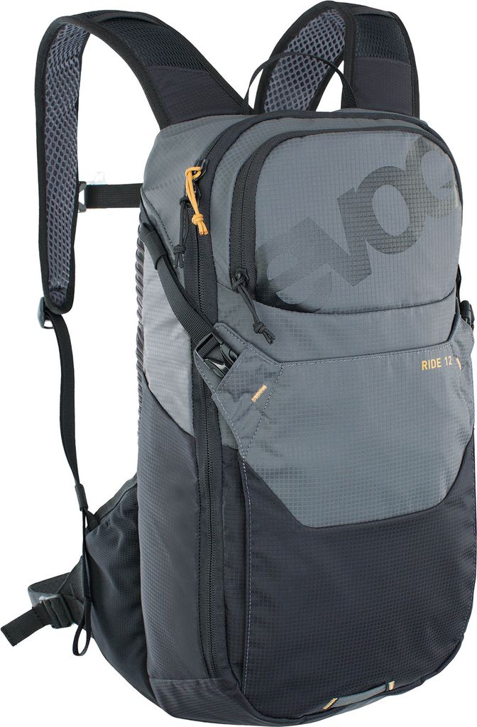 evoc RIDE 12 + HYDRATION BLADDER 2, Farbe:carbon grey/black