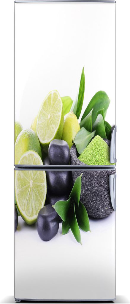 Tulup Kühlschrankdekoration - Magnetmatte - 60 cm x 180 cm - Magnet auf dem Kühlschrank - Zitrusfrüchte Und Steine