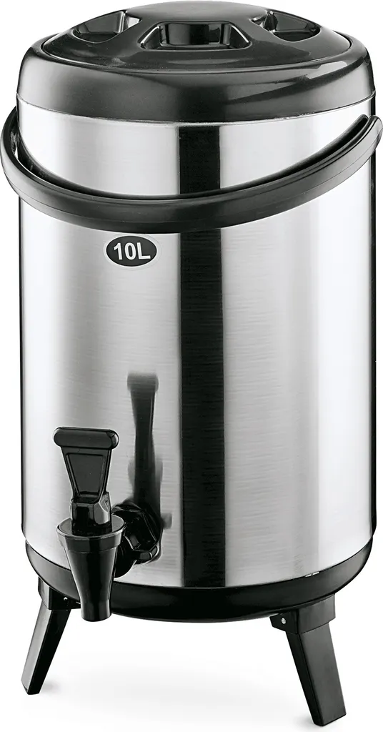 Dispenser Termico 10L Acciaio Inox Professional - 3 Piedini Salva-Spazio