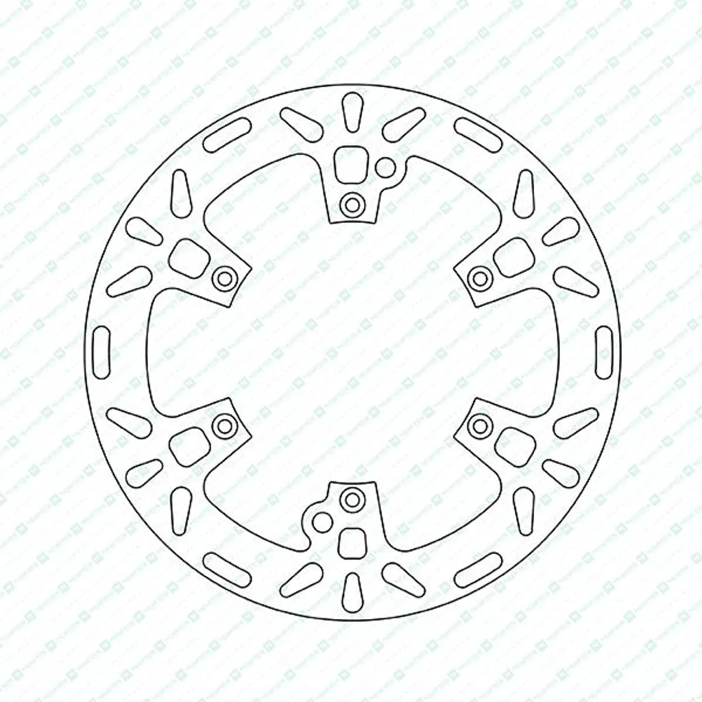 Disque de frein arrière moto 260mm rigide à 6 trous haute friction