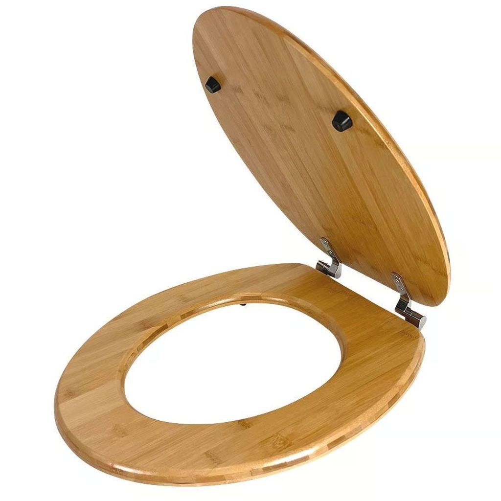 WC Sitz Klobrille hochwertige stabile Qualität aus Holz Produktbild 3