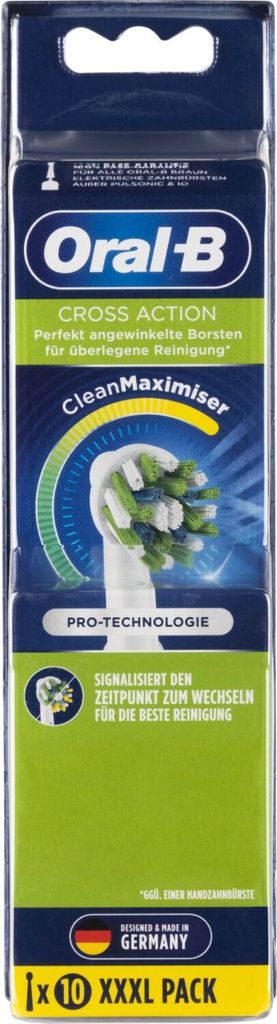 Oral B Cross Action Cleanmaximiser 10 PACK White 10er Pack Produktbild 3