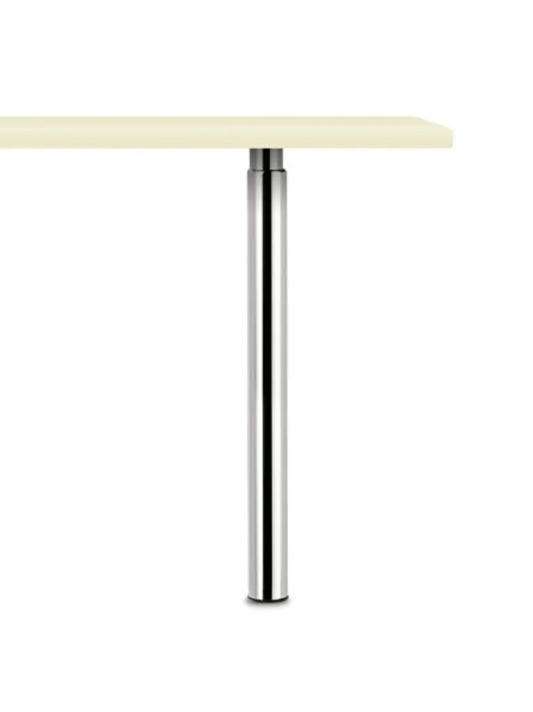 Pied de table Trampolo réglable : corrigez les sols inégaux chrome