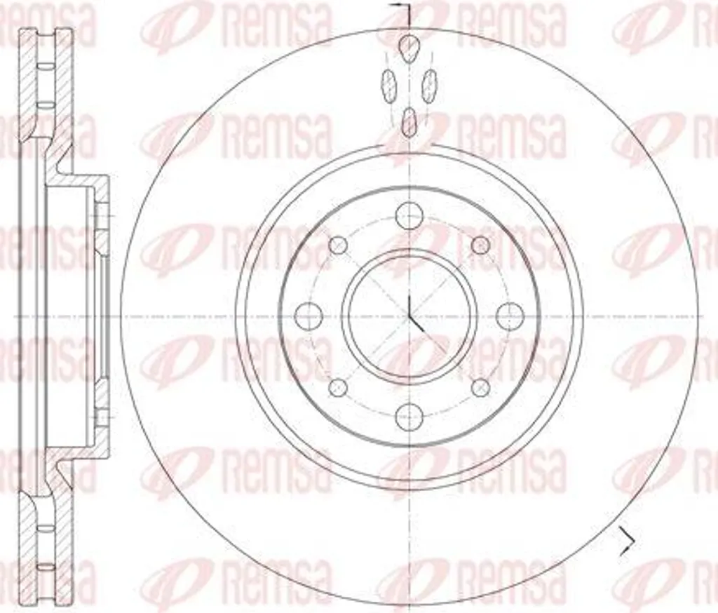 Disque de frein arrière OE 46535086 compatible Lancia Delta et Stilo