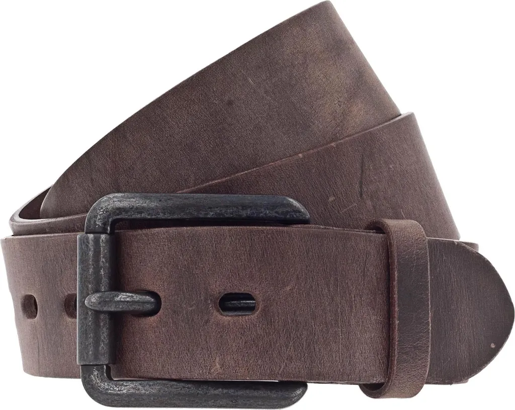 Vanzetti Full Leather Belt 40mm W90 - Cintura Denim Love Dark Brown