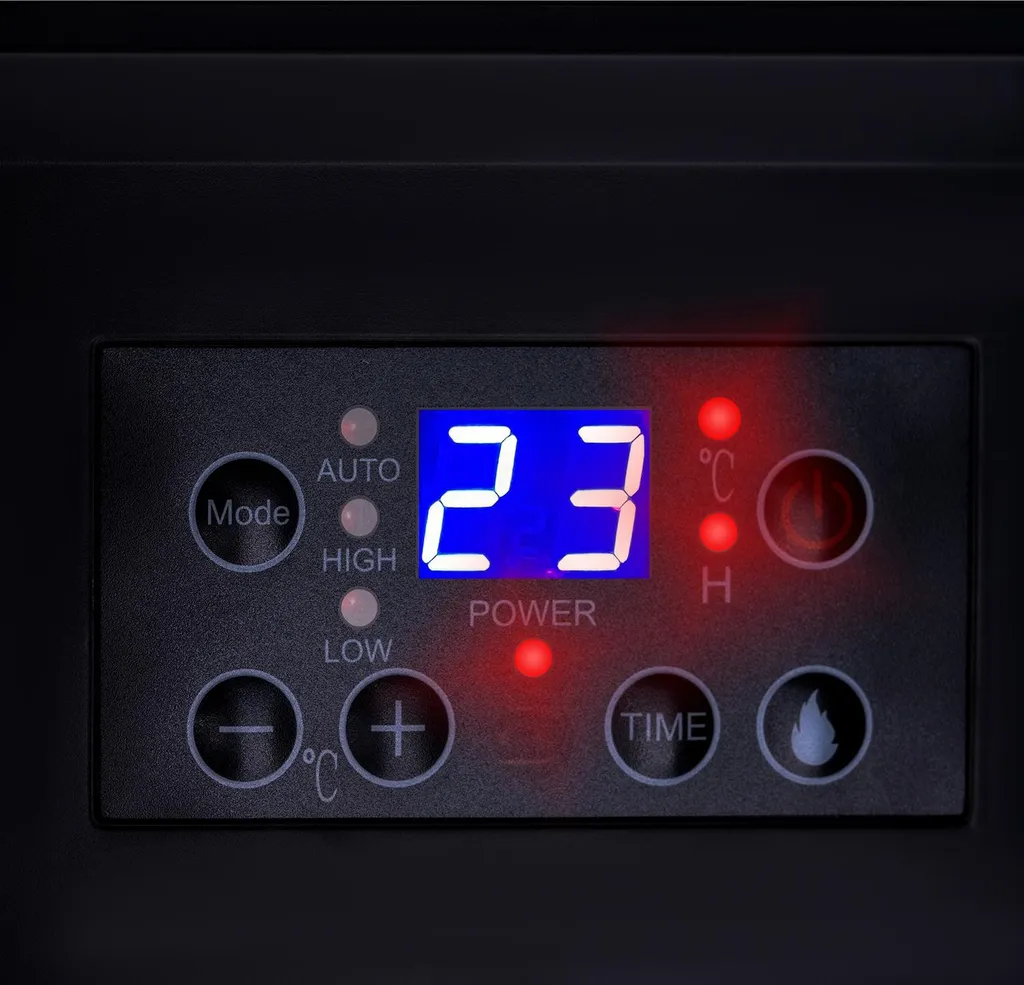 Radiateur soufflant céramique LCD avec thermostat réglable et mode 3D