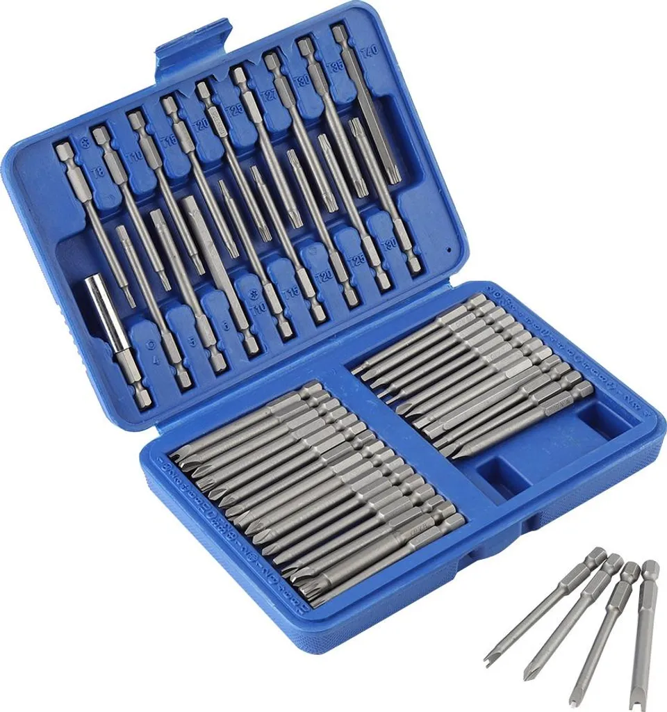 Embouts de tournevis en acier robuste plats et hexagonaux pour outil