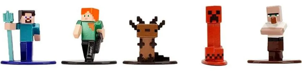 Figurines de Collection Minecraft Jada W13 Multicolores Mini de 4 cm - 2
