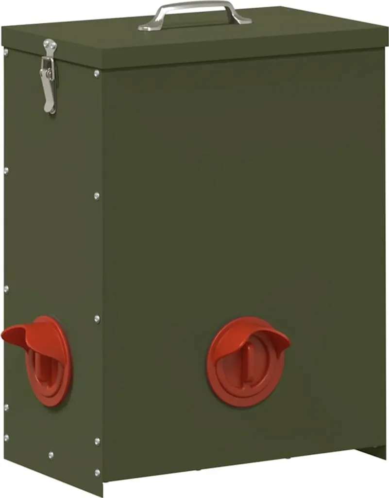 Nourrisseur poulailler vert olive 43 cm pour une alimentation saine